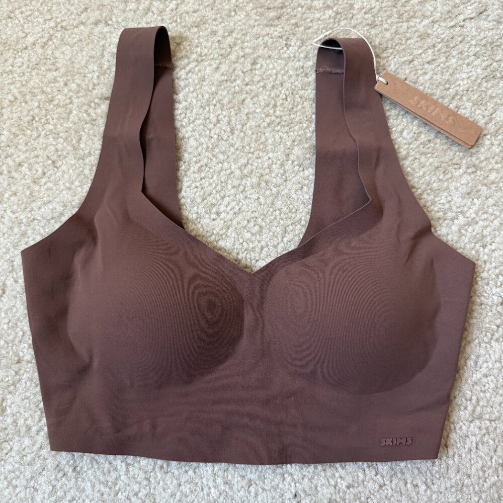 NAKED PLUNGE LONGLINE BRALETTE | JASPER - JASPER / S NWT